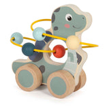 Malá noha - Spirál Dino s dřevěným push figurem