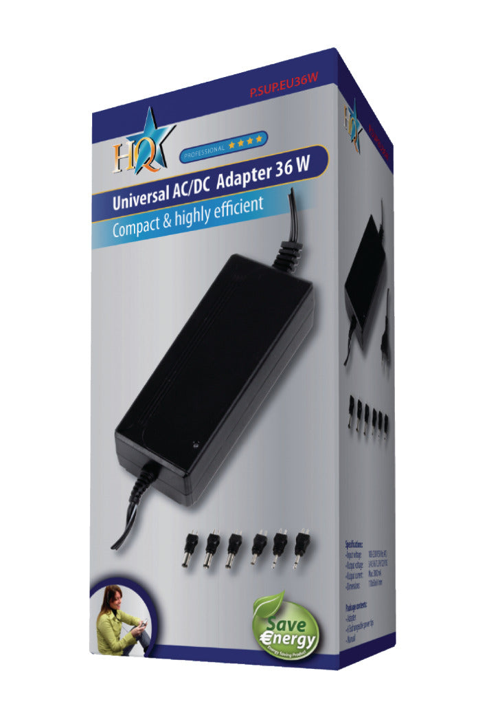 HQ P. sorber. EU36W Universal Adapter 36 W