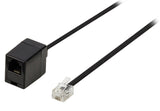 Valuelina Valueline VLTP90205B100 Cavo di estensione Telecom RJ11 maschio RJ11 femmina 10,0 m nero