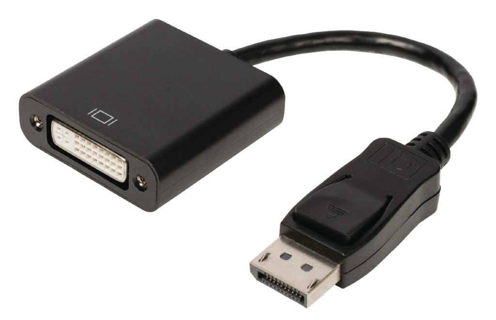 Valueline VLCB37250B02 Displayport adaptér kabel displej Male-Dvi-D 24 + 1-pin žena 0,20 m černá