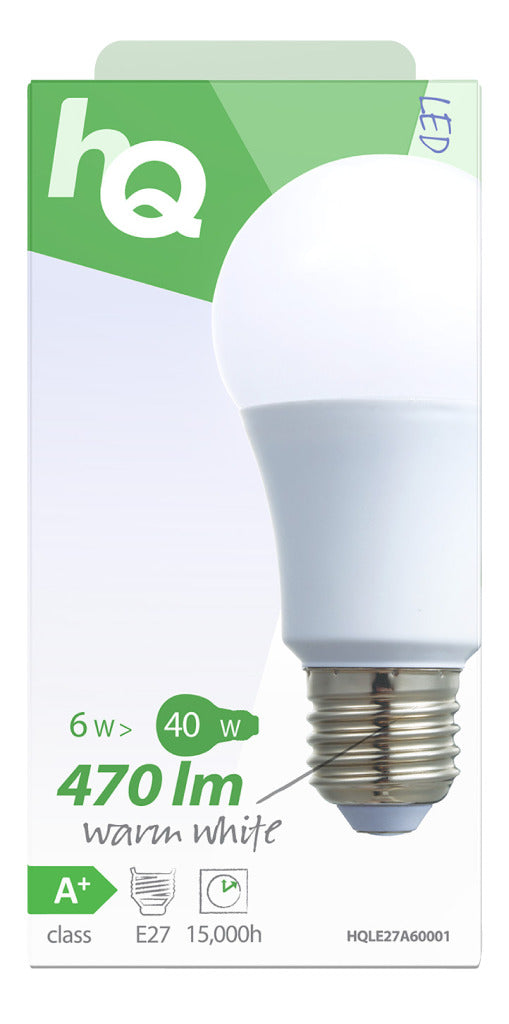 HQ LE27A60001 LECH LED A60 E27 6.5 W 470 LM 2 700 K