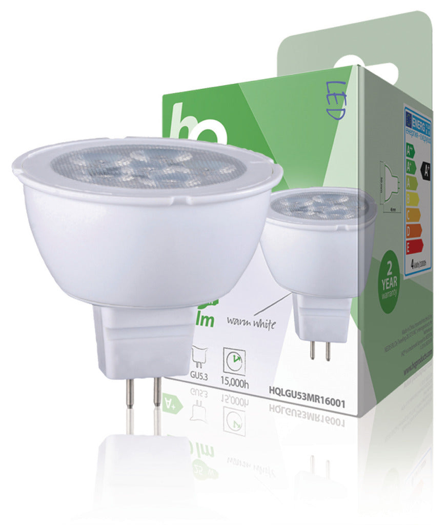HQ LGU53 MR16001 LED -lampa MR16 GU5.3 4W 250 lm 2 700 K