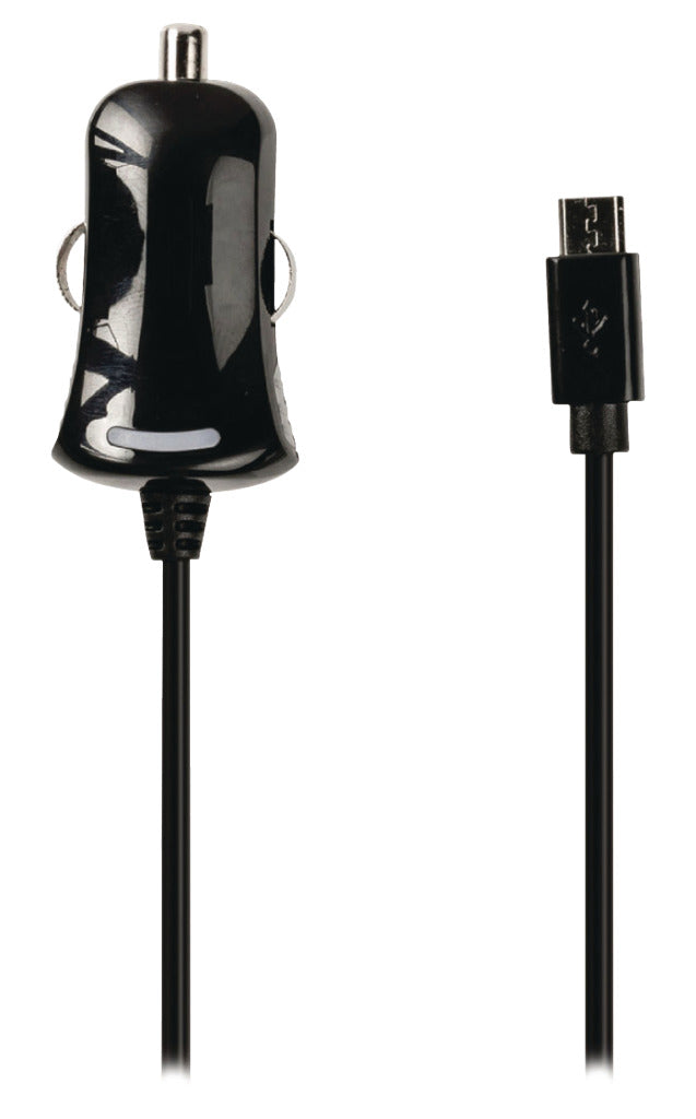 Valueline VLMB60890B10 Micro-USB nabíječka automobilů Micro USB Male-12V Car Connection 1,00 m Černá 2.1a