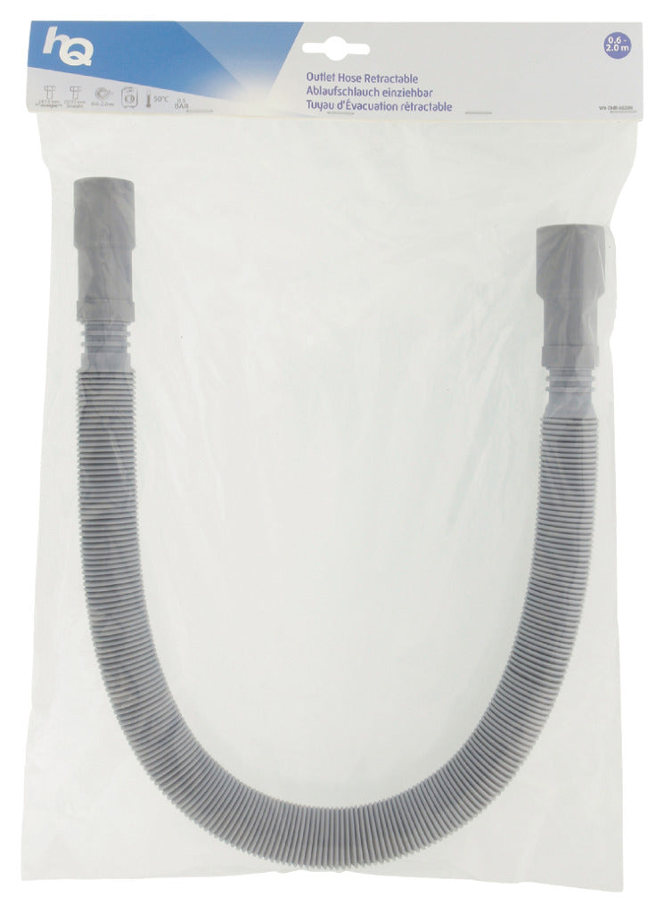 HQ W9 -OHR -0620N Manguera de drenaje extensible 24 19 mm Ley - 29 22 mm derecha 0.60 - 2.00 m