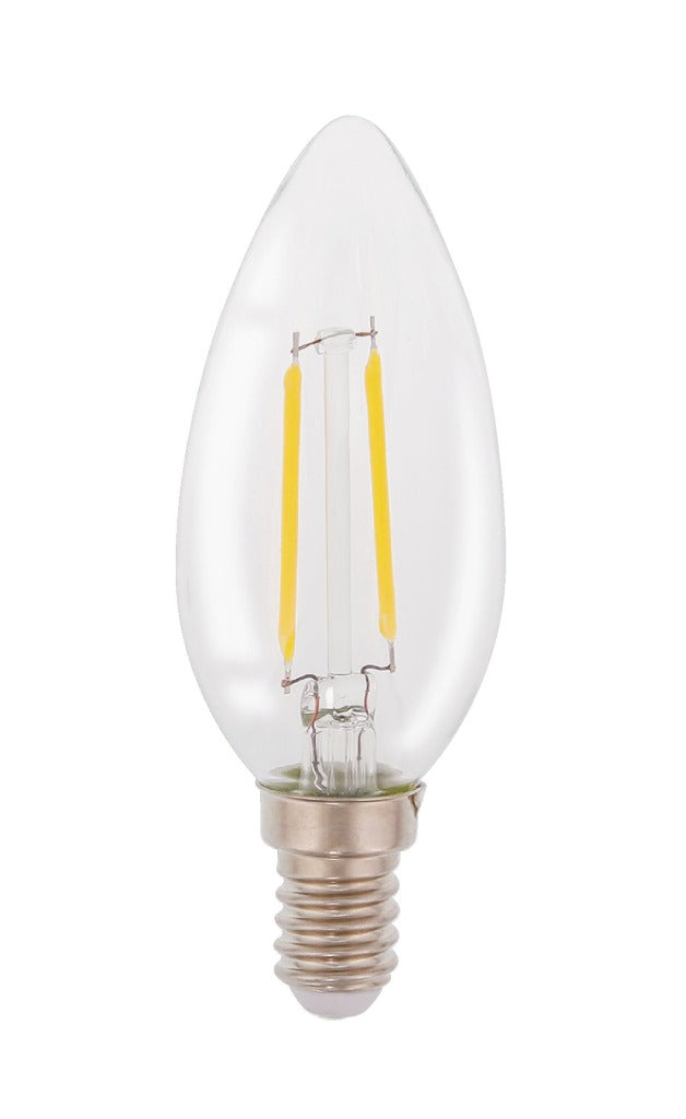 HQ LFE14Cand001 LED RETRO FILAMENT LAMP E14 Vela 2 W 210 LM 2700 K