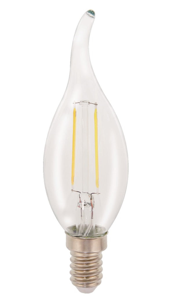 HQ LFE14FLTP001 LECH RETRO FILAMENT LAMP E14 Candilla doblada 2 W 210 LM 2700 K
