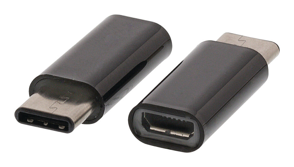 Valueline VLCP60910B USB 2.0 Adapter USB-C Mand-USB Micro-B Kvindelig sort