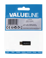 Valueline VLCP60910B USB 2.0 Adapter USB-C Mand-USB Micro-B Kvindelig sort