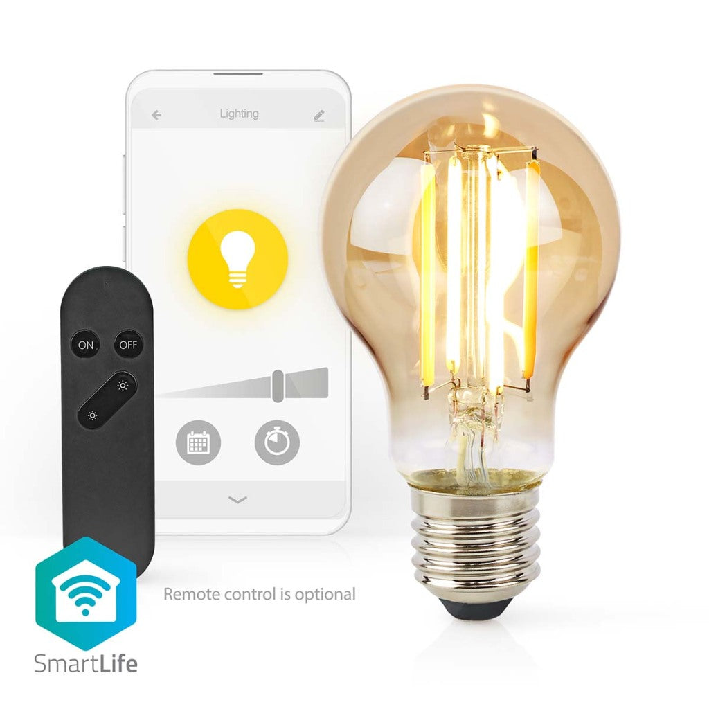 Nedis Wifilrff10A60Atfleef LED Filamentw Wi-Fi-Fi Fi A27 806 LM 7 W Whoroid iOS