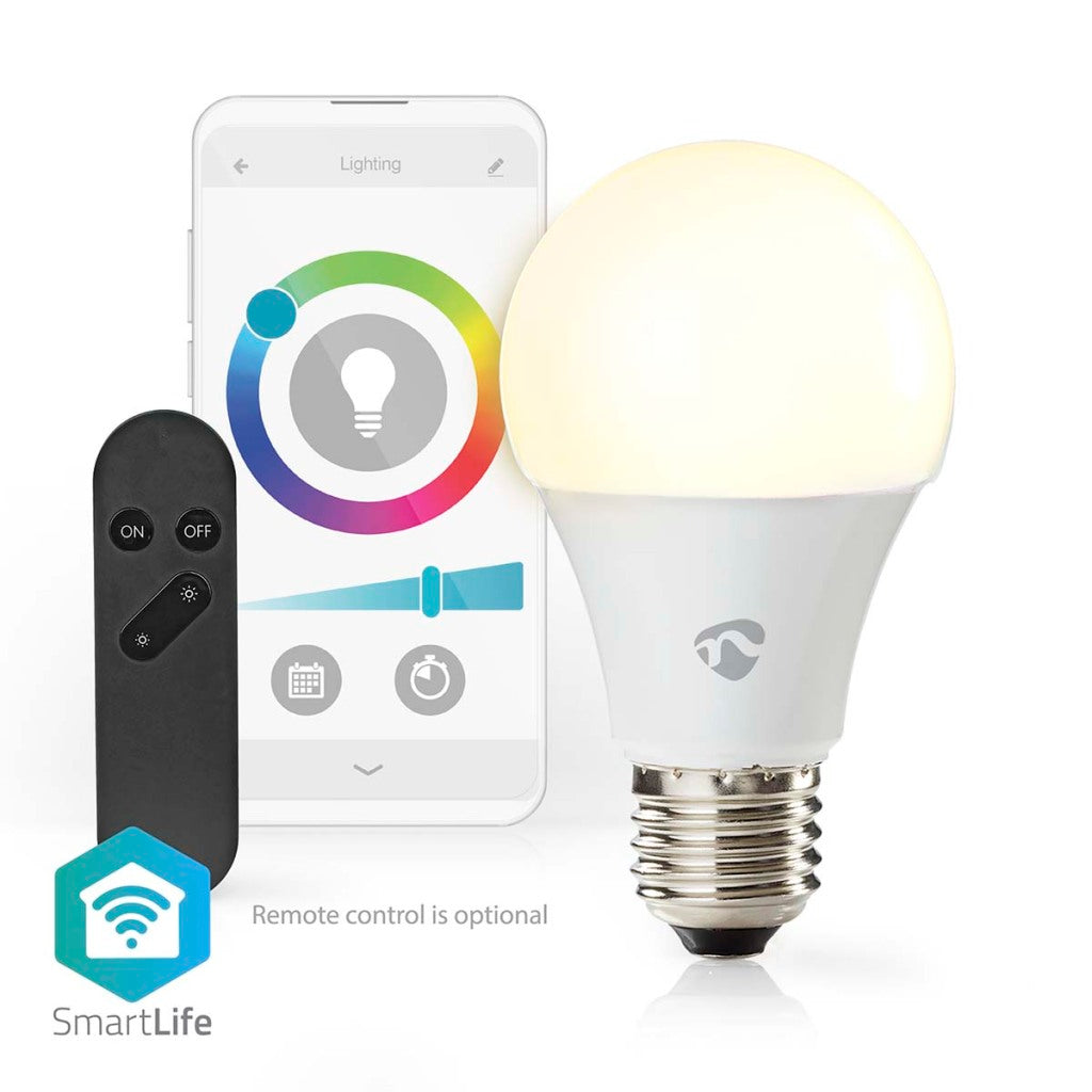 Nedis WiFilrc10e27 SmartLife Multicolour Lamp Wi-Fi E27 806 LM 9 W RGB Varm til kølig hvid Android-handel; iOS Pear