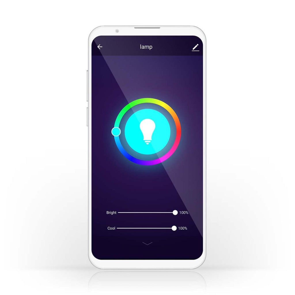 Nedis WiFilrc10e27 SmartLife Multicolour Lamp Wi-Fi E27 806 LM 9 W RGB Varm til kølig hvid Android-handel; iOS Pear