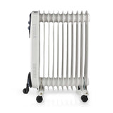 Nedis HTOI30WT11 Mobilolje Radiator 1000 1500 W 11 FINS Justerbar termostat 3 Varmeposisjoner OMVALVEVENTIE WIT