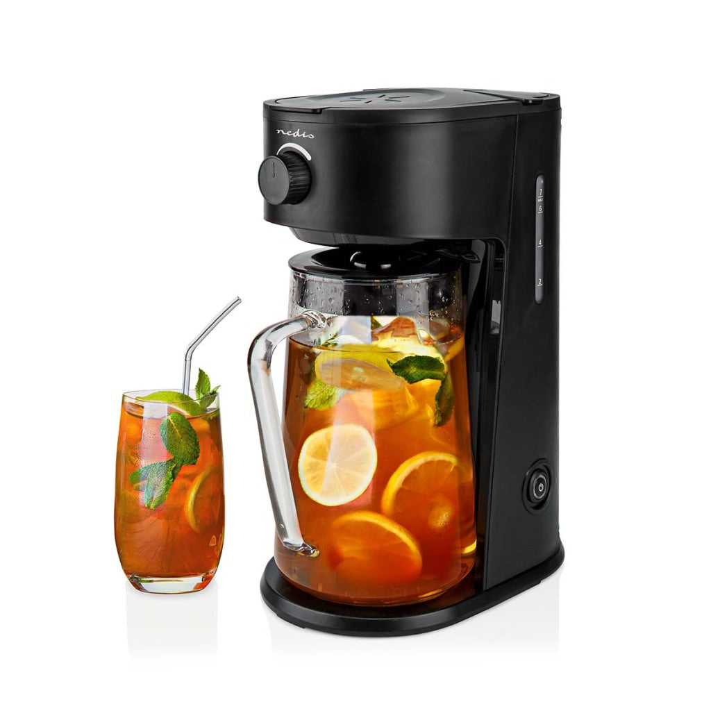 Nedis KAICM200FBK ICE CREME Kaffee -Eis -Tee -Maker -Filter Kaffee 2,5 l 6 Tassen Schwarz