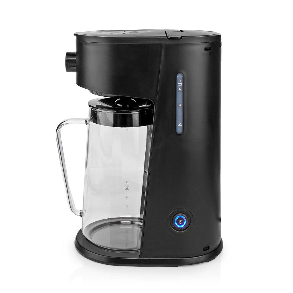 Nedis KAICM200FBK ICE CREME Kaffee -Eis -Tee -Maker -Filter Kaffee 2,5 l 6 Tassen Schwarz