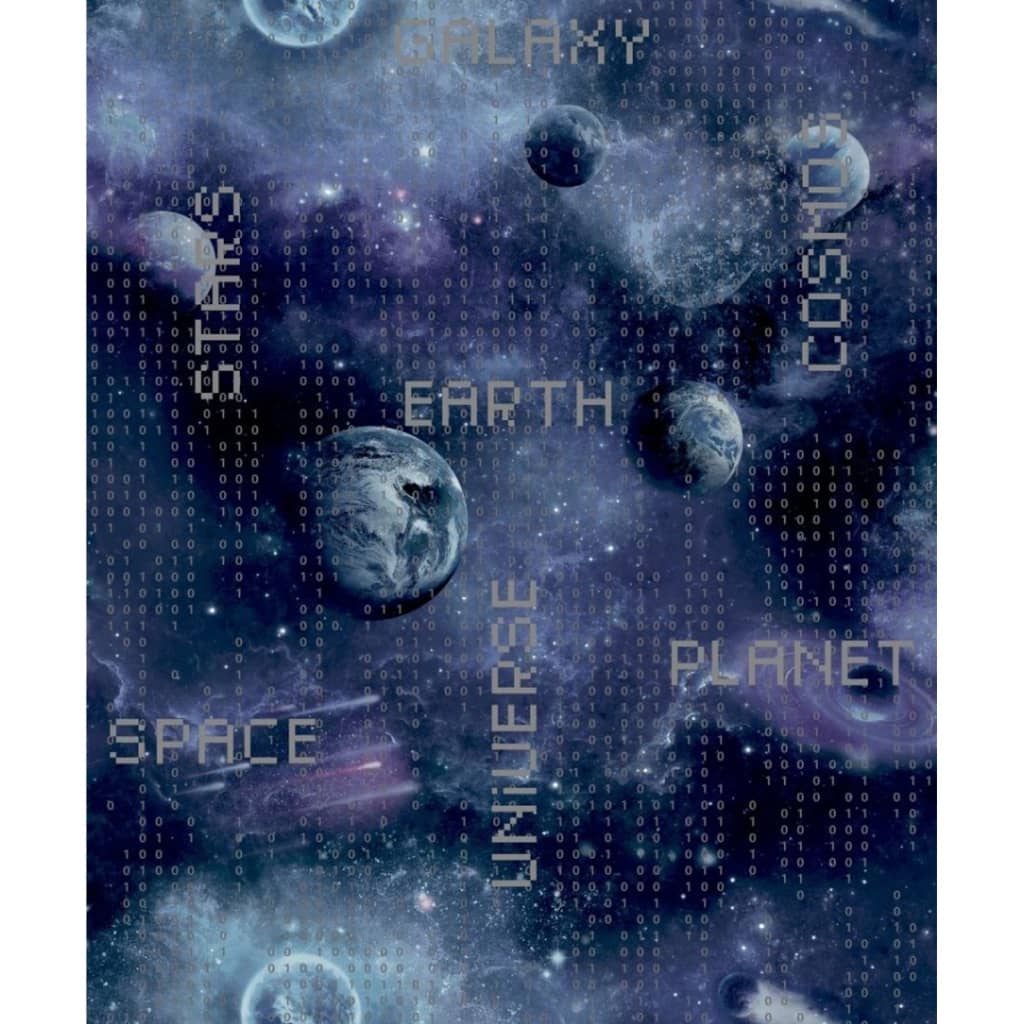 Severni zid Noordwand Ozadje dobre vibracije Galaxy Planeti in besedilo črno in vijolično