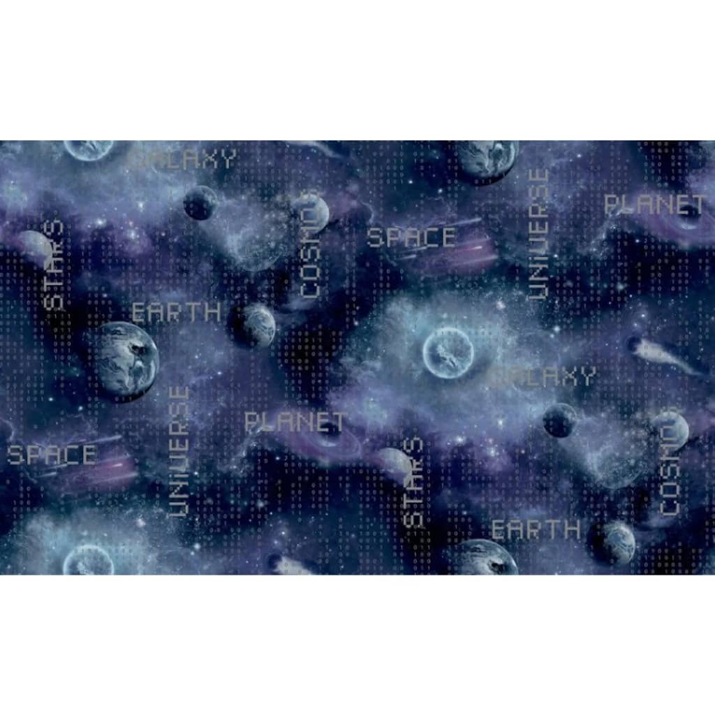 Severni zid Noordwand Ozadje dobre vibracije Galaxy Planeti in besedilo črno in vijolično