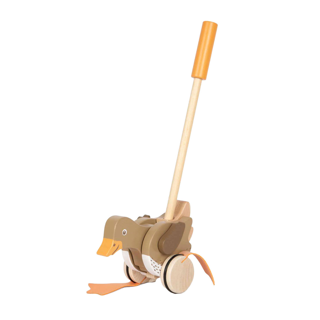 Small Foot - Wooden push figure duck with moving head