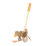 Small Foot - Wooden push figure duck with moving head