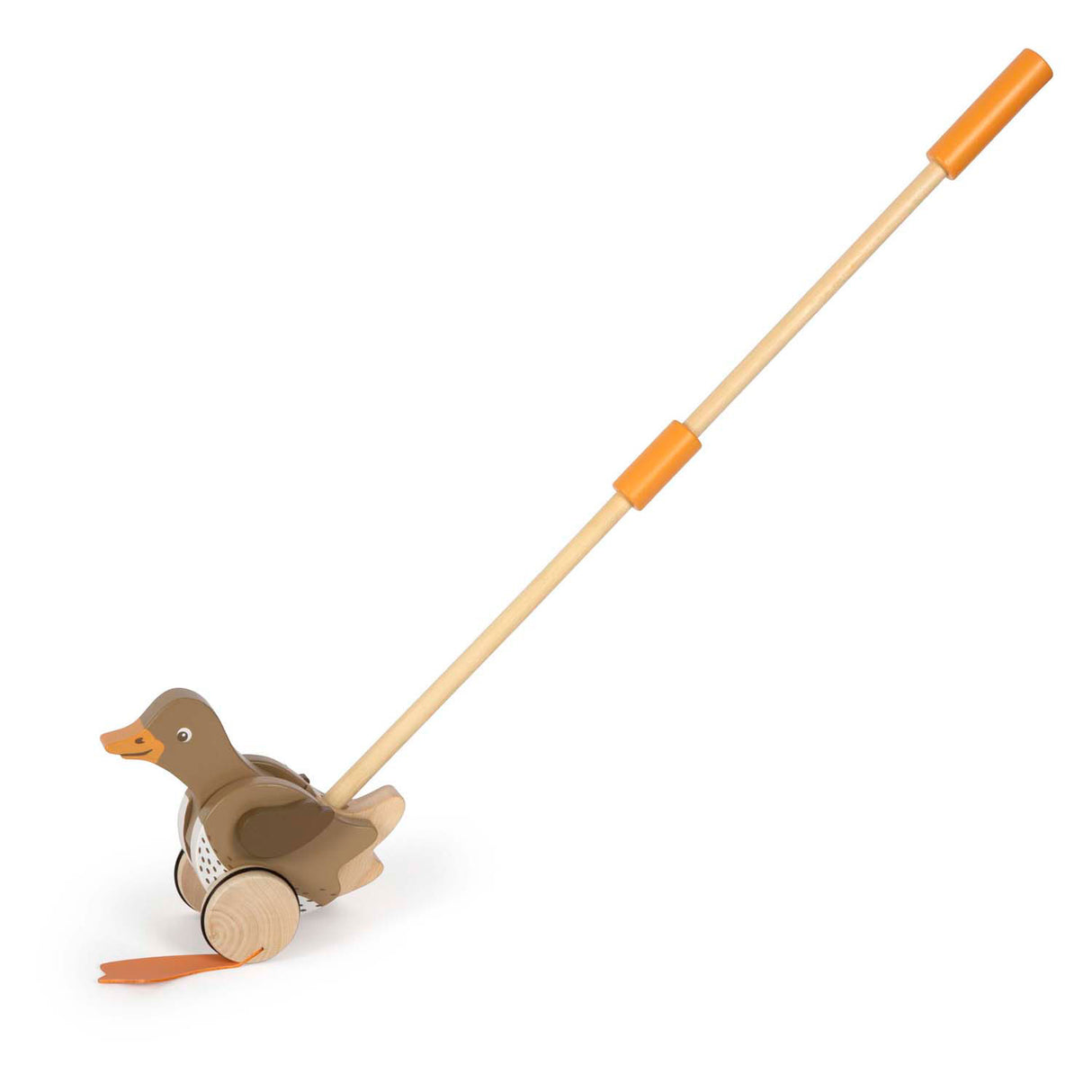 Small Foot - Wooden push figure duck with moving head