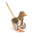 Small Foot - Wooden push figure duck with moving head