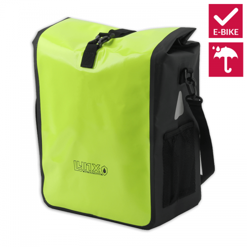 Lynx vally xl e-rower pojedynczy torba rowerowa 21L. Neon żółty