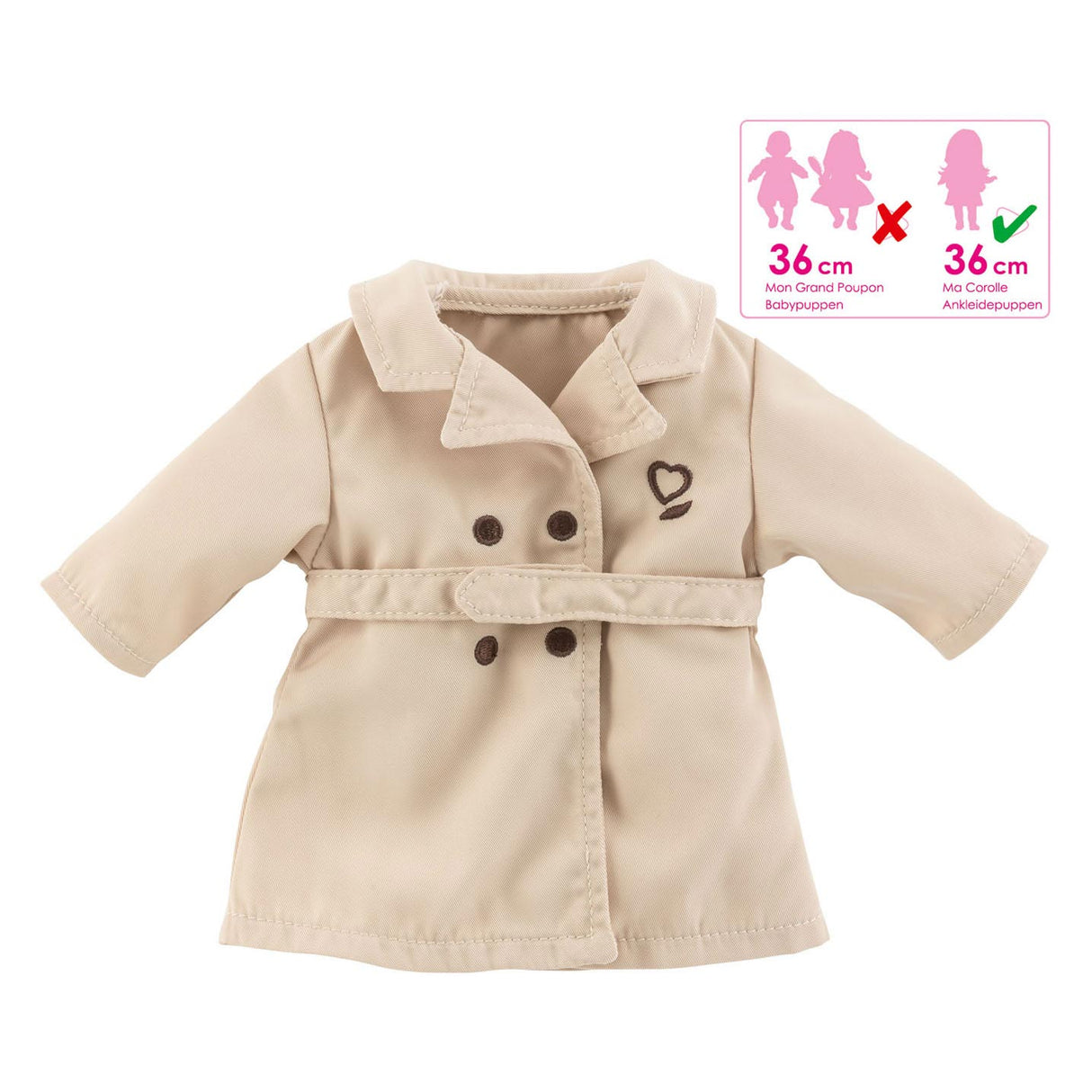 Corolle Ma Puppenjacke Beige