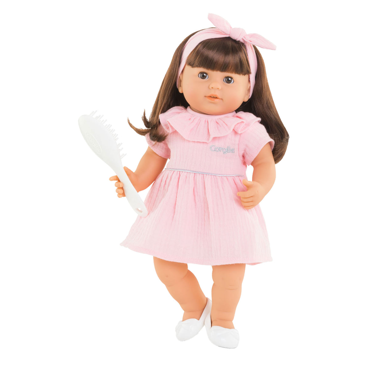 Corolelle Mon Grouppon Babypop mat laange Hoer - Julie, 36cm
