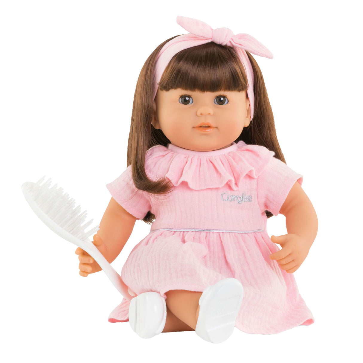Corolelle Mon Grouppon Babypop mat laange Hoer - Julie, 36cm