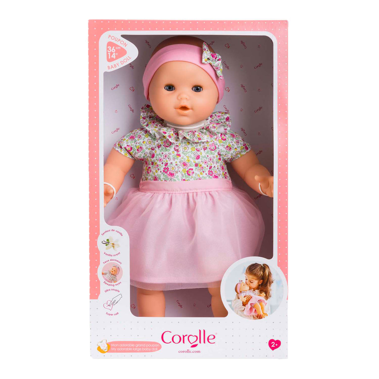 Corolle große Babypuppe mit Blumen, 36 cm