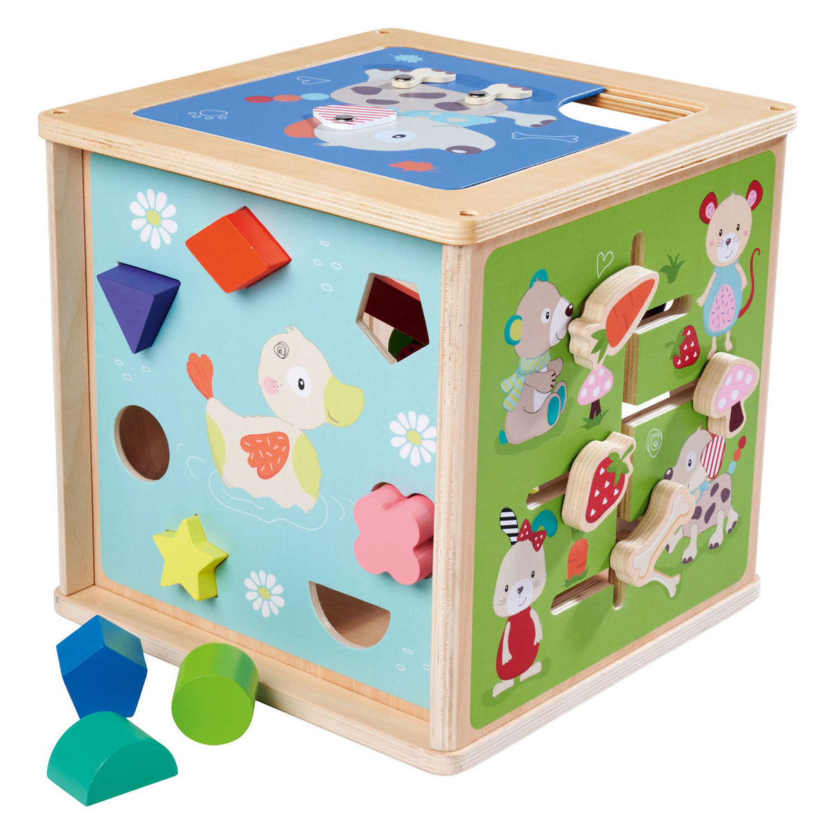 Eichhorn Houten Activities box with shapes