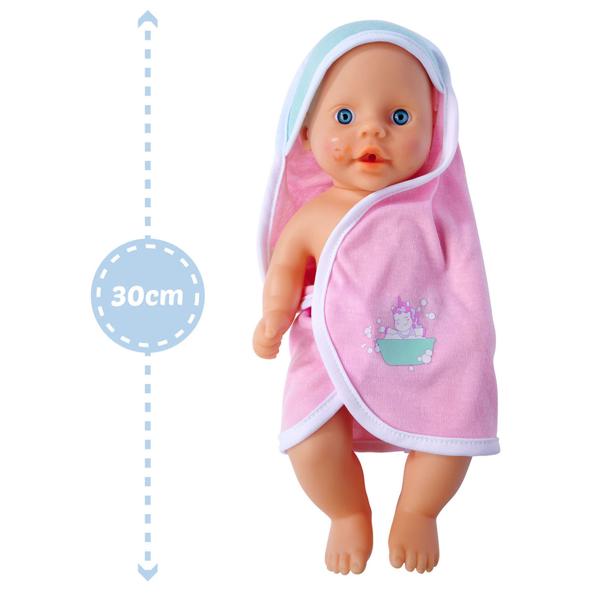 Nyfødt baby Badpop må ta et bad