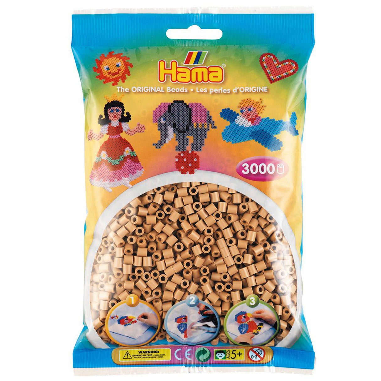 Hama String perles - Geelbruin (201-75), 3000st.