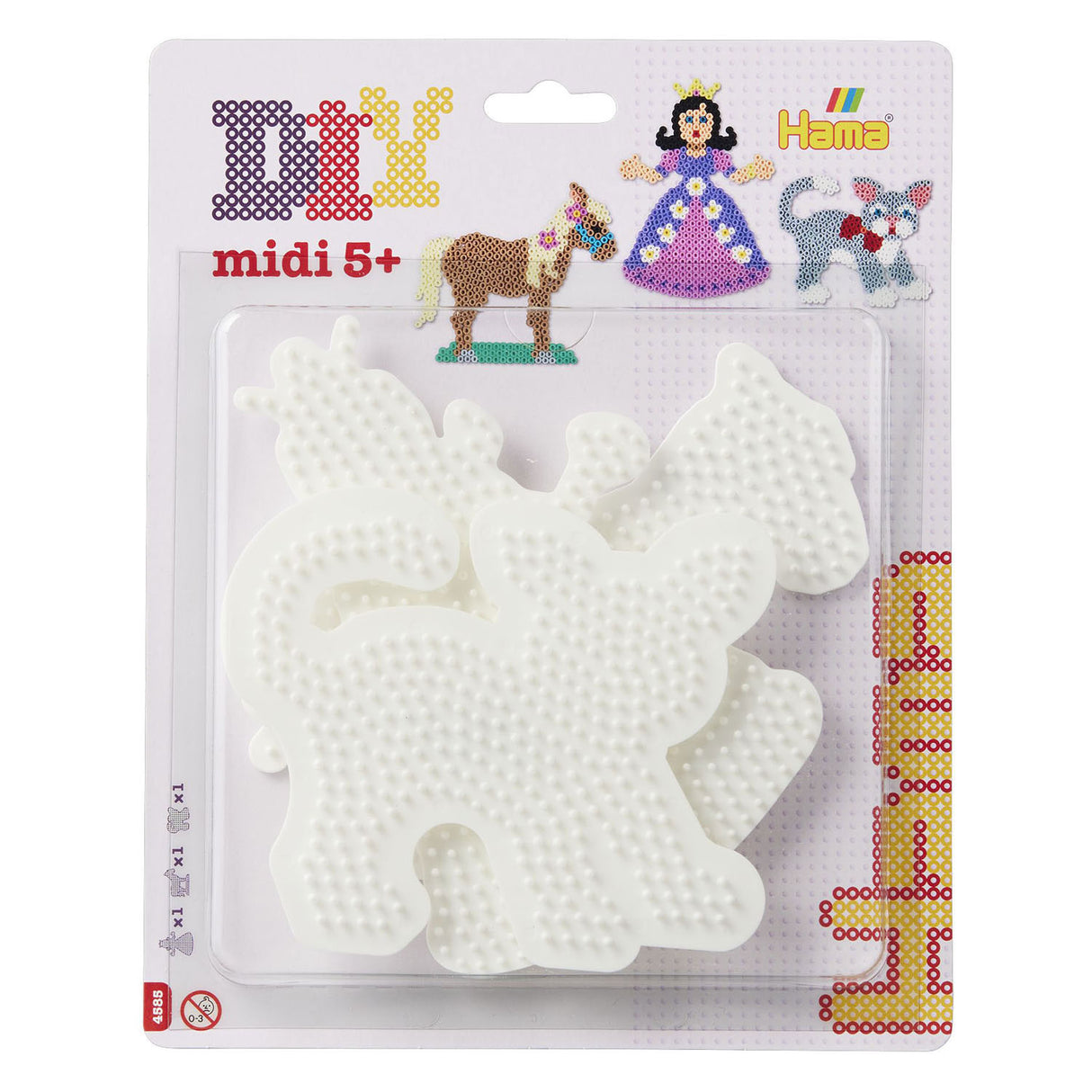 Hama Iron Perlenplatten - Prinzessin, Pferd, Katze