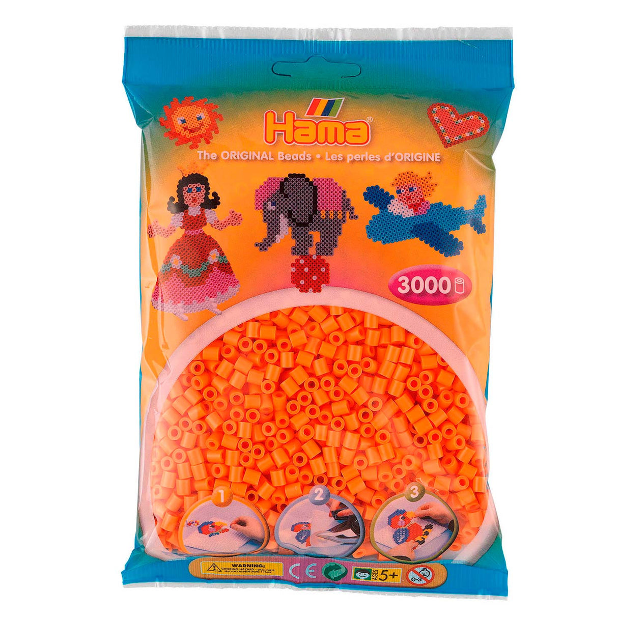 Hama String Perlen - Apricot (201-79), 3000st.