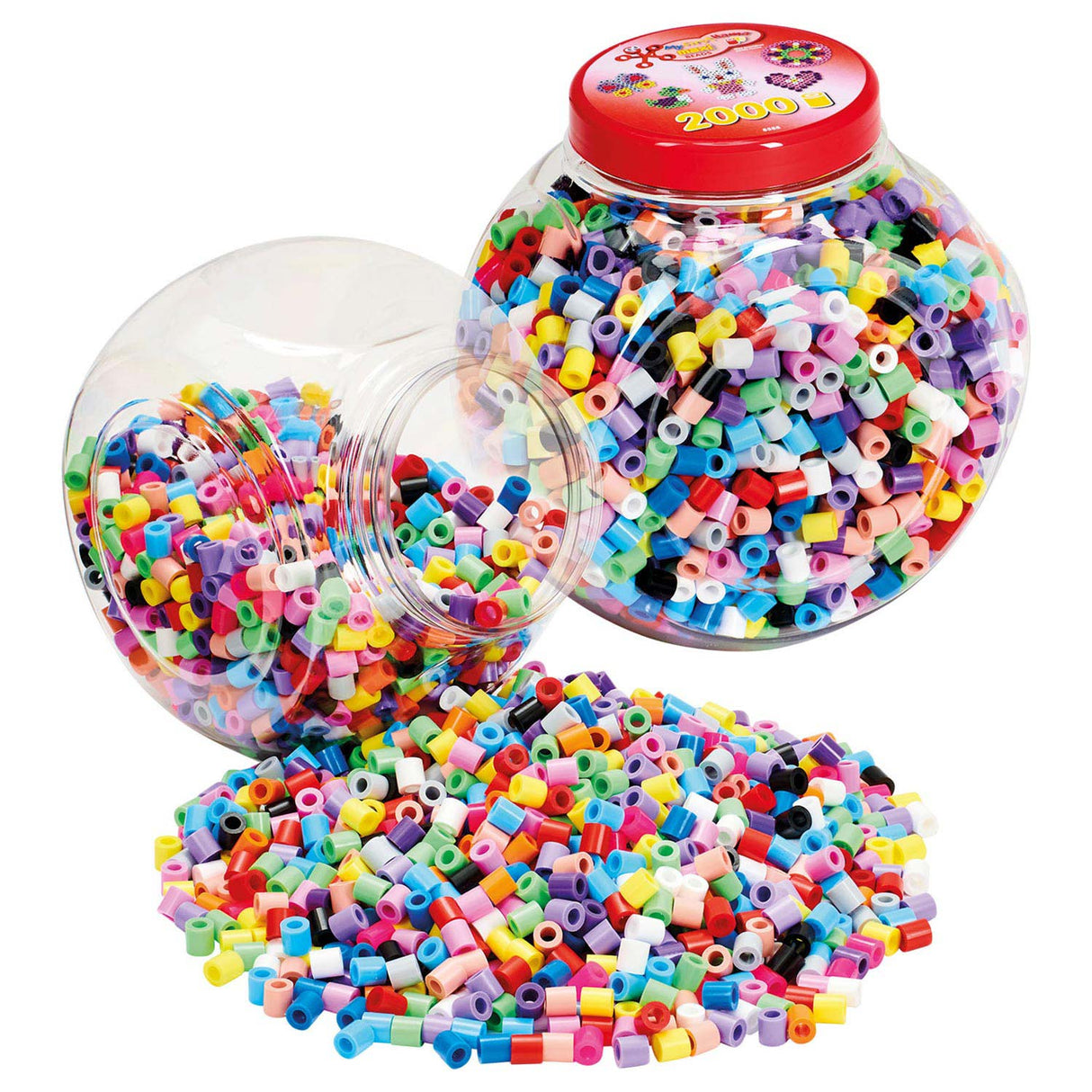 Hama Ironing Bead ambientato in Pot Maxi - Pastelmix, 2000st.