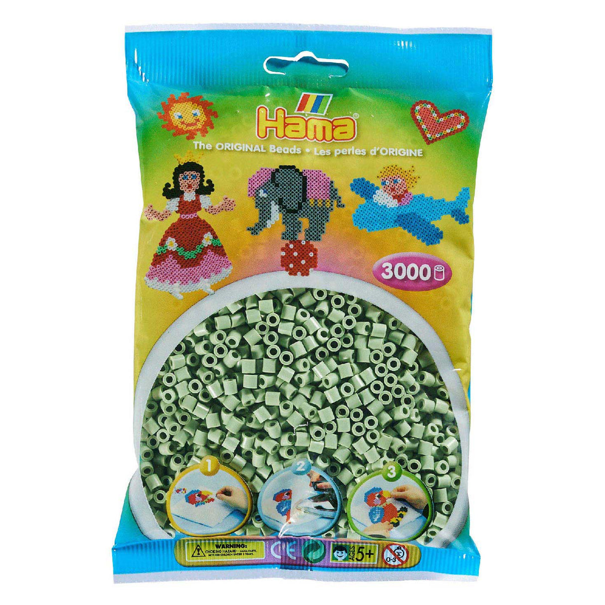 Hama ironing Perlen - Eucalyptus, 3000st.