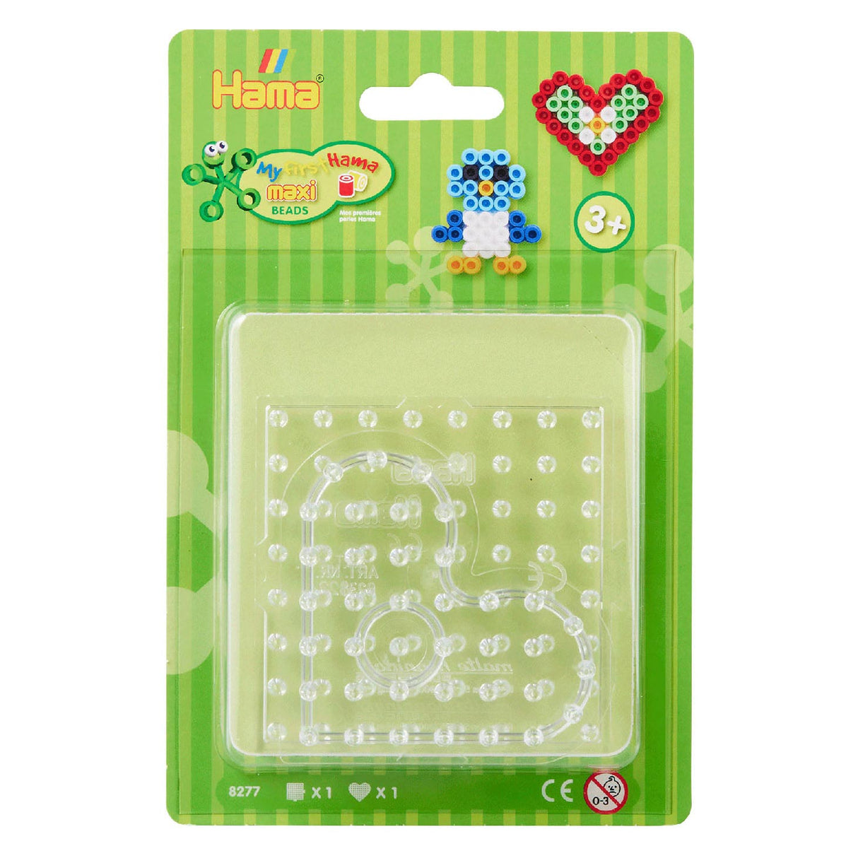 Hama Iron Bead Board Maxi Square and Heart, 2..