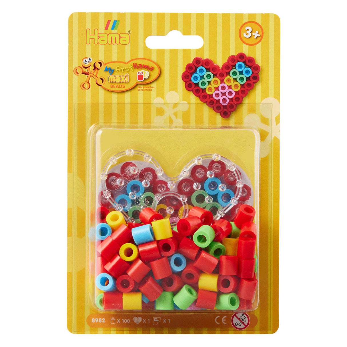 Hama String Perle Set Maxi Heart, 100..