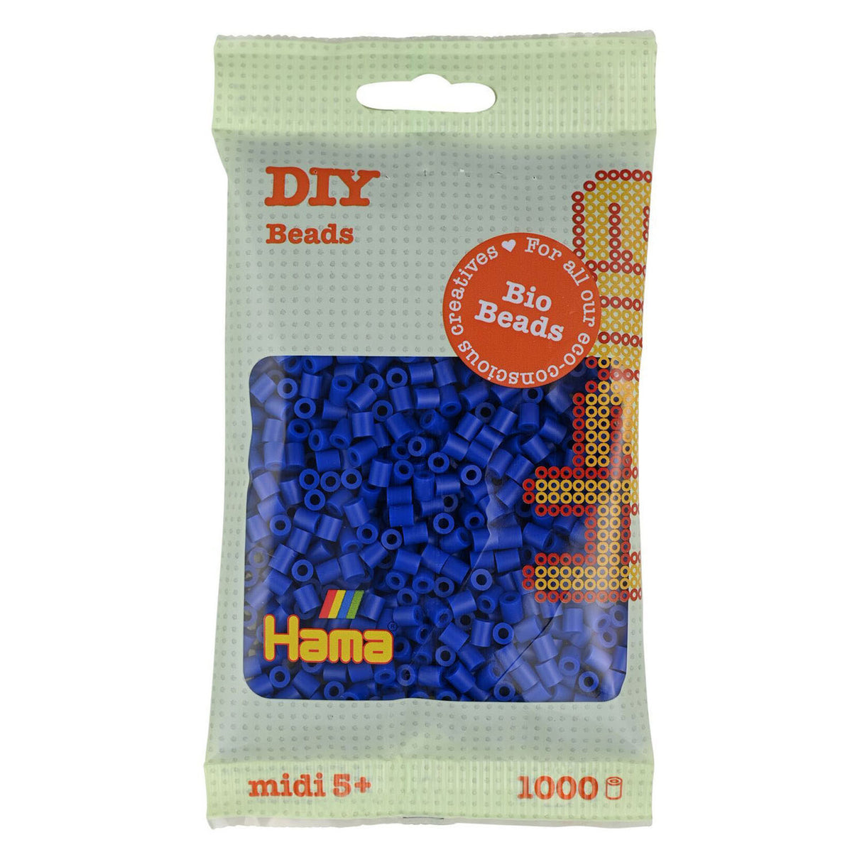 Hama Bio String Perlen - Blue (008), 1000st.