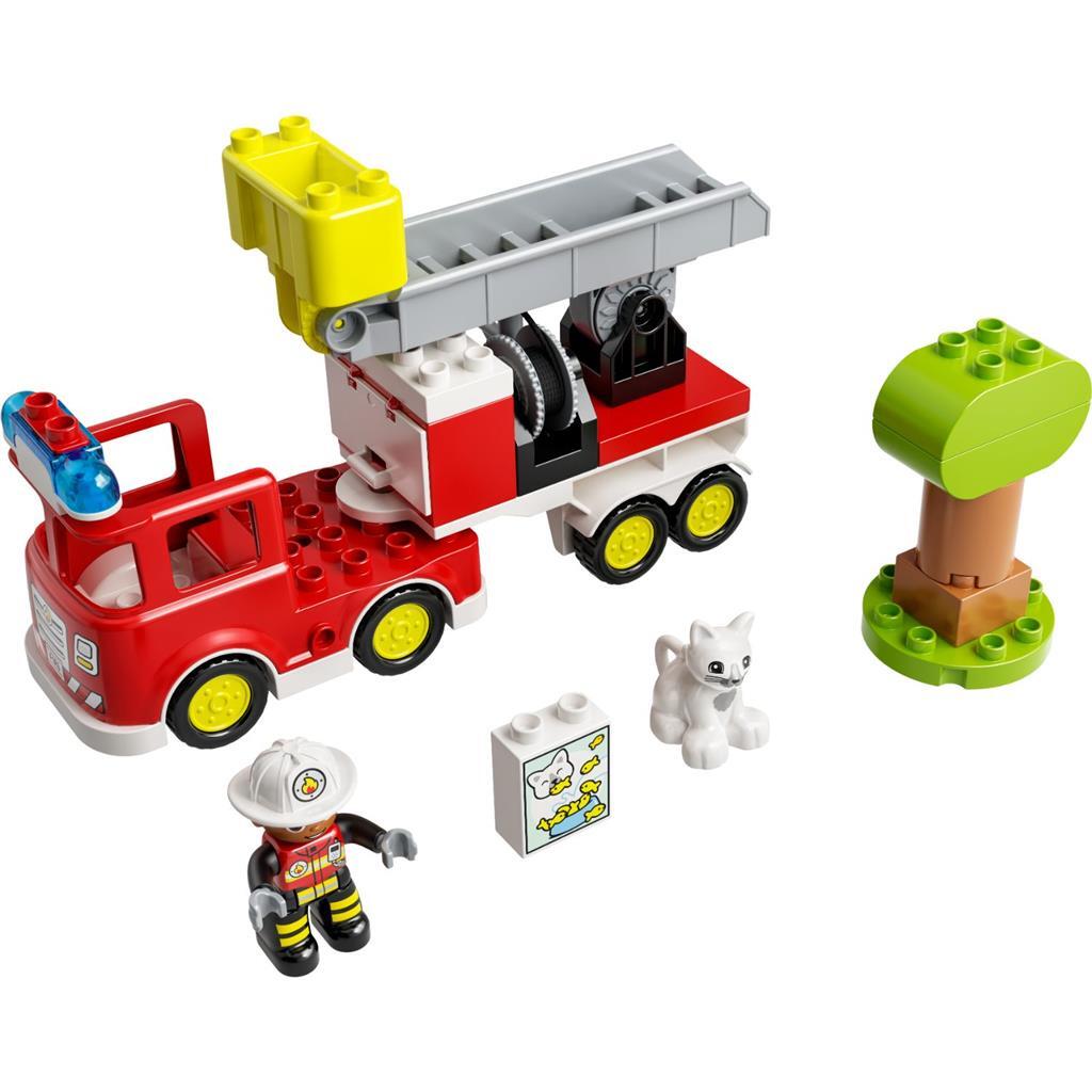 Lego Duplo Feier Brigade Leeder Camion mat Boom -10969
