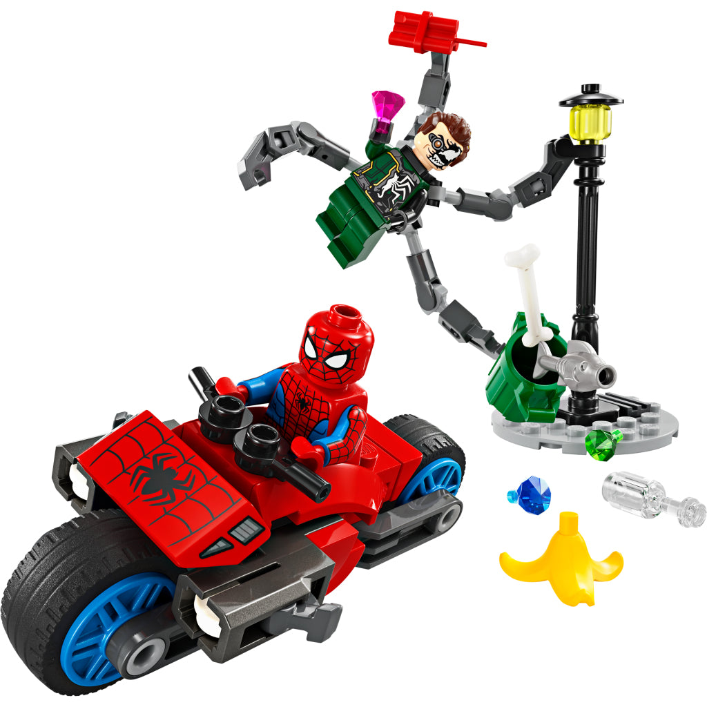 LEGO LEGO Super Heroes 76275 Motornecycle Pursuit: Spider-Man Vs. Doc ock