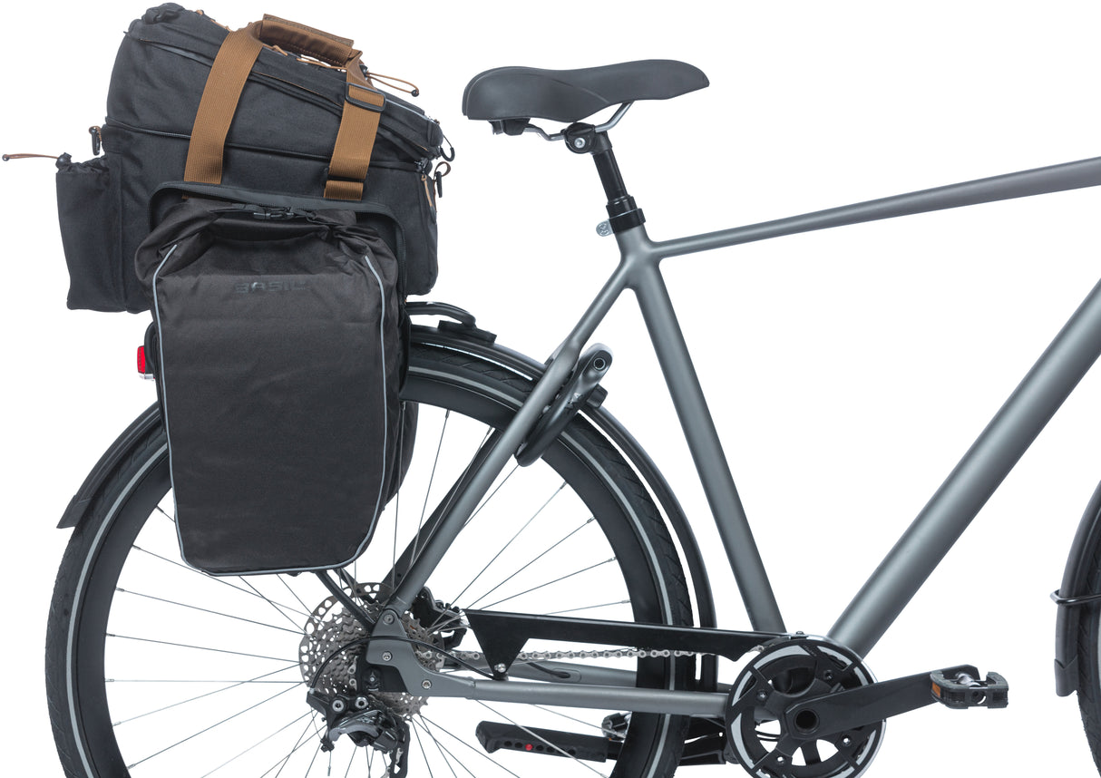 Basilikum Miles XL Pro Gepäckfadenbeutel, Schwarz, Polyester, wasserdicht, 9-36L