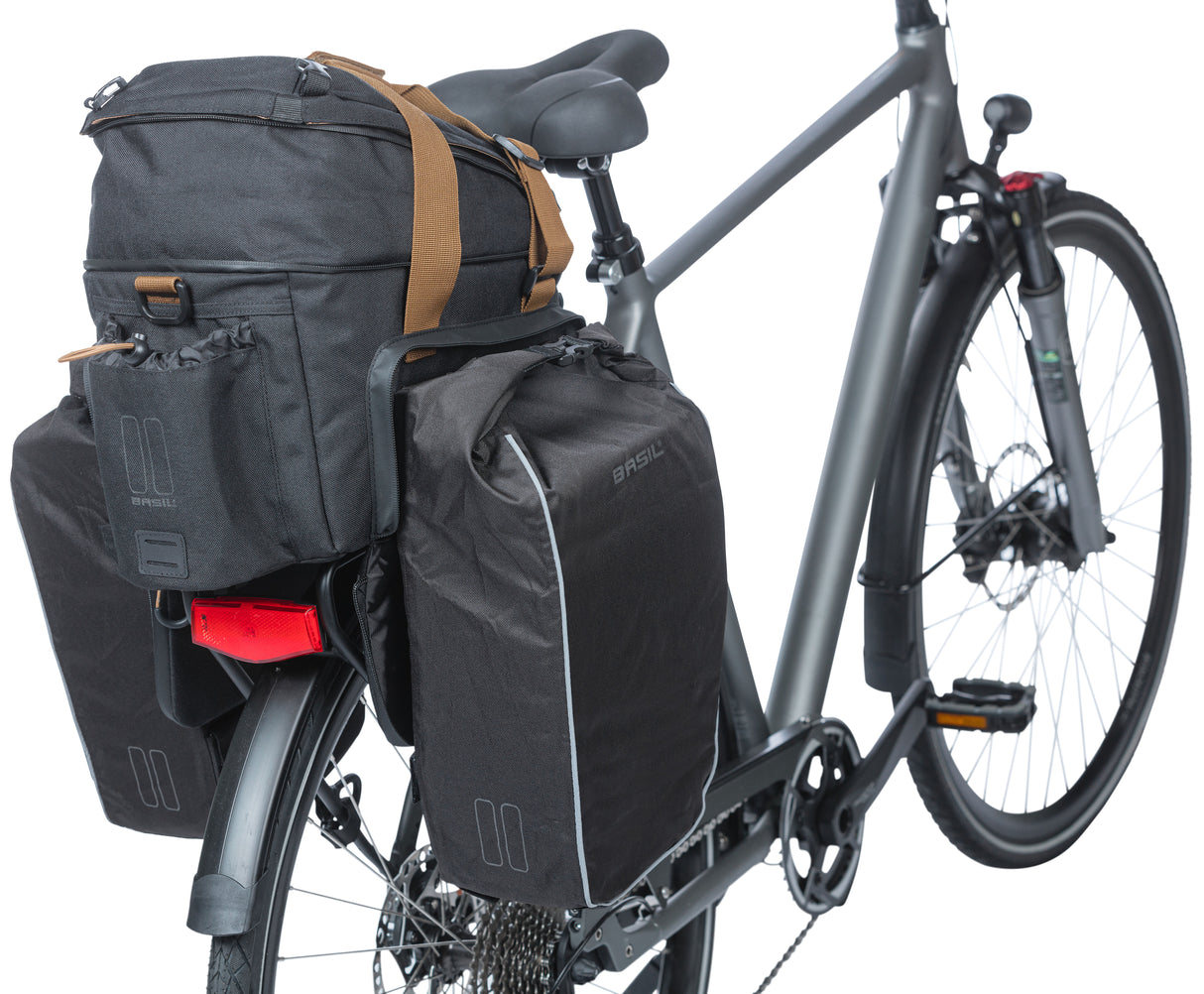 Basilikum Miles XL Pro Gepäckfadenbeutel, Schwarz, Polyester, wasserdicht, 9-36L