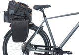 Basilikum Miles XL Gepäckverhaltensbeutel wasserdichte schwarze Beutel für Elektrofahrrad 36L Mikes System