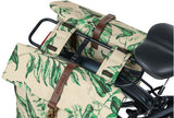 Basil Ever-Green Double Bicycle Bag, Recycled PET, Water retaining folding, Unisex, Bicycle, Sandshell Beige