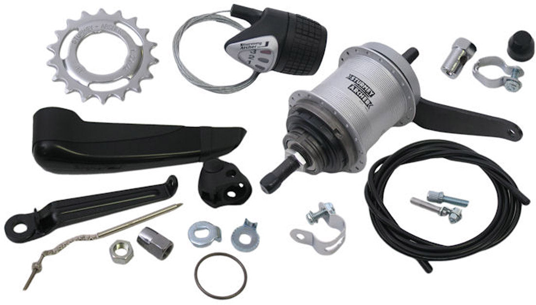 Gear Hub 3 Speed ​​Sturmey Archer AWC Coaster Brake - Komplet med Astaller