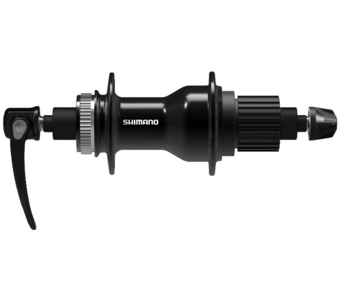 Shimano después del centro de 12 velocidades FH -QC500 -M -B Micro Spline - CL - 28 hoyos - 135 mm construido -in - negro