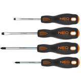 Neo Tools Zestaw śrubokręta 4DLG Magnetyczna stal CRMO