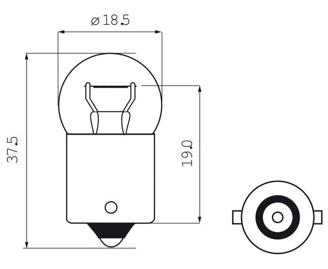 Lámpara Bosma 6V-15W BA15S