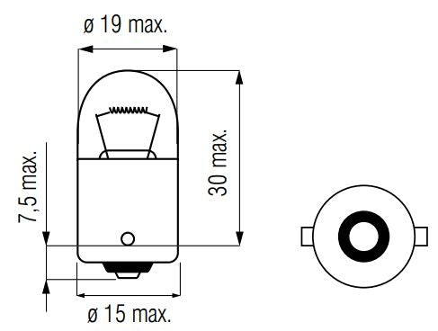 Bosma-Lampe 12V-21w Ba15s